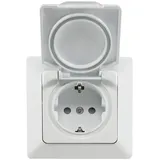 ChiliTec Schuko-Steckdose IP44 Unterputz Weiß