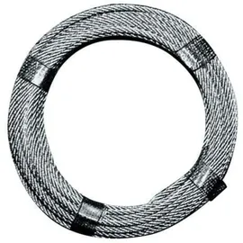 NORDWEST Drahtseil D.3,0-4,0mm L.170m 6x7+1FE Bruchkraft 5,28 kN Stahl,verz.ku.-ummantelt