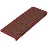 Floordirekt Karat Stufenmatte Ponto Pflegeleicht Rot 23,5 x 65 cm Rechteckig