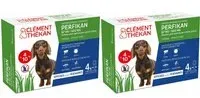 Clement Thekan Anti-Puces Anti-Tiques Chien 4-10kg 4 Pipettes Pipette(S) Unidose(S) 2x4 ml