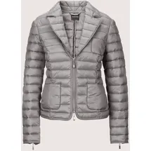 Madeleine Wattierte Damenjacke mit sportivem Touch", in steingrau | Gr.: 46,
