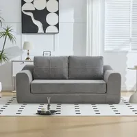 Komprimiertes Umbaubares Klapp-sofa-bett, Schlafstuhl Mit Kissen, Modernes Boden-sofa & Futon-couch, Klappbare Matratze Für Wohnzimmer – Dunkelgrau, Maße: 179×95×79 Cm