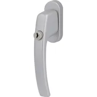 Alpertec F9 Edelstahl-Optik Silber abschließbar