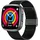 knauermann Neo 2 Eckig 42 mm Schwarz Milanaise-Armband Schwarz