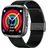 42 mm Schwarz Milanaise-Armband Schwarz