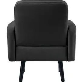 MEET Sessel LISBOA Kunstleder 71 x 83 x 55 cm Schwarz