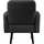 MEET Sessel LISBOA Kunstleder 71 x 83 x 55 cm Schwarz