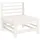 vidaXL 6-tlg. Garten-Lounge-Set Weiß Massivholz Kiefer