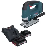 Bosch Gst 18v-125 B Professional Akku Stichsäge 18 V 125 Mm Brushless + 2x Akku 2,0 Ah + Ladegerät