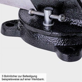 SCHEPPACH Schraubstock ASV360-100, 38 x 65 mm Ambossfläche,