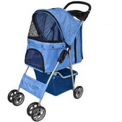 Hundewagen Hundebuggy Blau