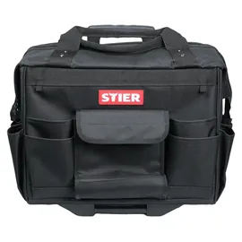 Stier Werkzeugtrolley Premium+ leer schwarz 19 Fächer