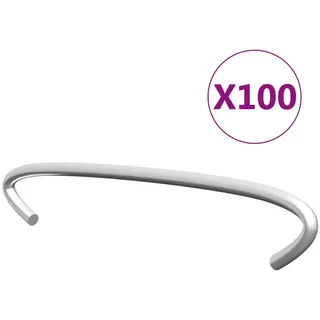vidaXL Gabionen-Distanzhalter 100 Stk. Verzinkter Stahl 10 cm