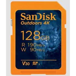 SanDisk Outdoors 4K SDXC UHS-I Karte 128GB