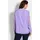 GOLDNER Elegante Jersey-Bluse mit Rundhals lila 19