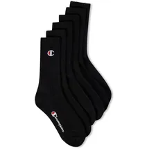 Champion Unisex 6er Pack schwarz 35-38