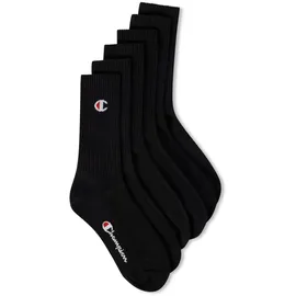 Champion Unisex 6er Pack schwarz 35-38