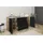 P & B Sideboard Vera mit LED ca. 150 cm Schwarz/Eiche Wotan,