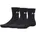Performance Cotton Crew 3er Pack Black/White 42-47 5