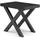 SKRAUT HOME Ausziehtisch 262 x 73 x 90 cm schwarz