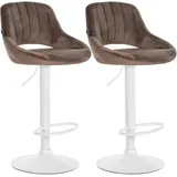 CLP Barhocker Milet 85 x 47 x 48 cm Braun/Weiß