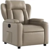 vidaXL Relaxsessel Cappuccino-braun Kunstleder 94,5 x 100 x 0 cm Braun mit Liegeposition