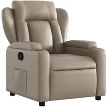 vidaXL Relaxsessel Cappuccino-braun Kunstleder 94,5 x 100 x 0 cm Braun mit Liegeposition