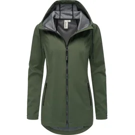 Ragwear Damen lange Übergangsjacke Wasserdichter kurzer Übergangsmantel für Damen