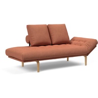 INNOVATION LIVING Schlafsofa Rollo Bow Stoff Rust