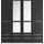 Priess Drehtürenschrank Barcelona 185 x 193 x 54 cm schwarz/weiß