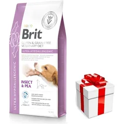 BRIT GF Tiernahrung Hund Ultra-Hypoallergen Insekt 12kg  + Überraschung für den Hund
