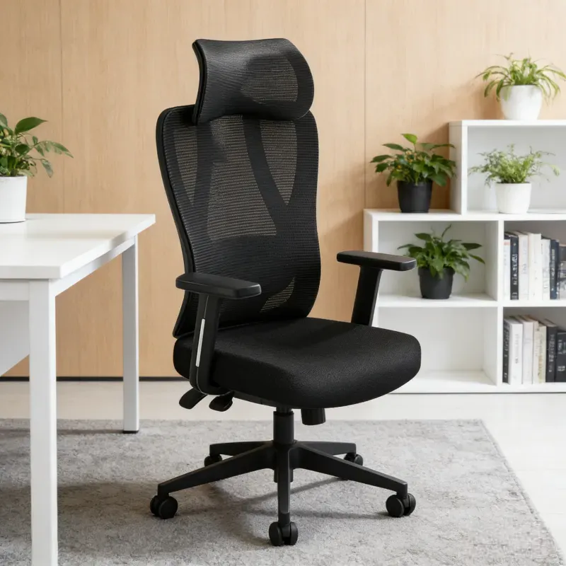 Ochama×J.ZAO Z5 Soft Ergonomischer Bürostuhl, 105°-140° verstellbarer Gaming-Stuhl, 4D drehbares Lendenstützkissen, weich verstellbare Kopfstütze, atmungsaktive 2-lagige Mesh-Struktur, druckfester Sitz