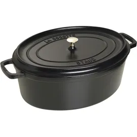 Staub Cocotte 41 cm oval schwarz