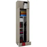 VCM Holz Besenschrank Staubsauger Putzschrank Vandol 70 x 40 x 0 cm Braun