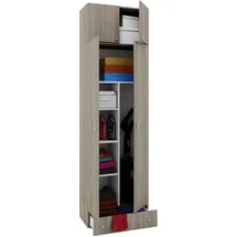 VCM Holz Besenschrank Staubsauger Putzschrank Vandol 70 x 40 x 0 cm Braun