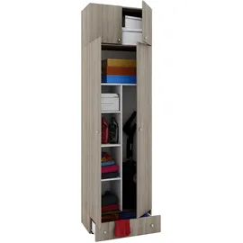 VCM Holz Besenschrank Staubsauger Putzschrank Vandol 70 x 40 x 0 cm Braun