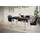 alpi möbel LOFT-U 140-240 x 77 x 80 cm schwarz/weiß