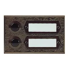 Grothe 55512 Klingeltaster mit Namensschild Bronze
