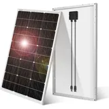 Dokio - 100W 12v Monokristallines SolarPanel Solarmodul für Batterie/Wohnmobil/Haus/Balkon