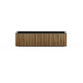 Herstera Pflanzkübel Deco Planter Xic M 40 x 100 x 25 cm Schwarz