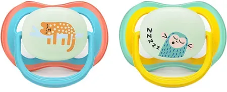 Philips Avent Schnuller +18m Air Night Affe/Katze 2 Stück