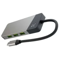 Green Cell HUB USB-C Adapter Gc Connect 7W1 (3Xusb 3.1, HDMI 4K, USB-C 85W,