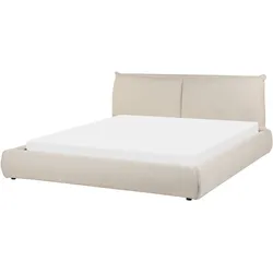 Wasserbett Stoff VINAY 180 x 200 cm Beige