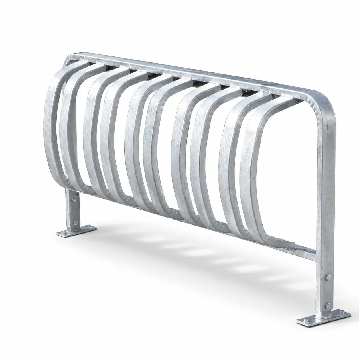 Fahrradständer für 5 Räder, einseitig, zum Einbetonieren