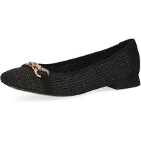 CAPRICE Da.-Ballerina für Damen, schwarz, Größe 41 EU