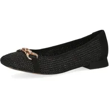 CAPRICE Da.-Ballerina für Damen, schwarz, Größe 41 EU