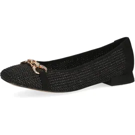 CAPRICE Da.-Ballerina für Damen, schwarz, Größe 41 EU