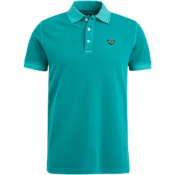 PME Legend Herren Poloshirt PIQUE GARMENT DYE Regular Fit Tropical Grün 6033 S