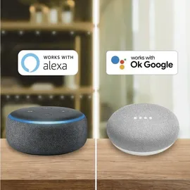 Hama WiFi Deckenleuchte 27cm Glitzereffekt quadratisch - Weiß