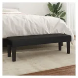 vidaXL Sitzbank Schwarz 100x30x30 cm Kunstleder